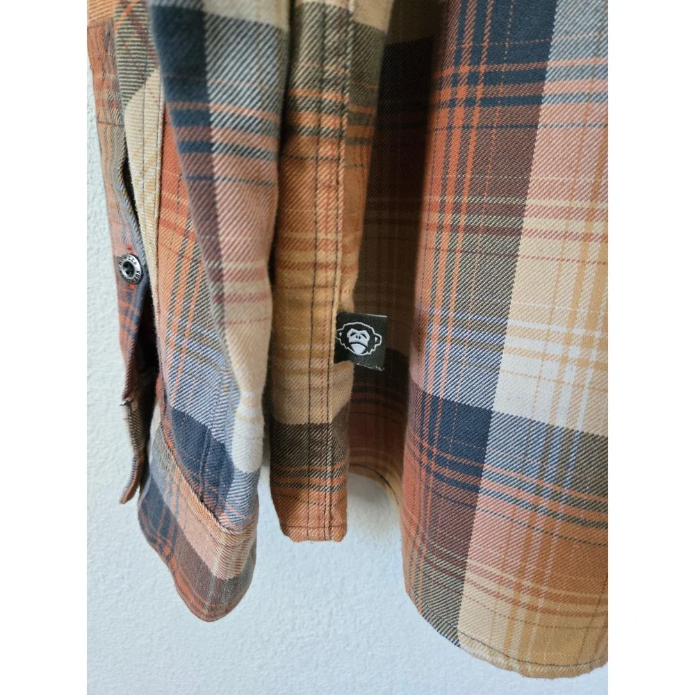Howler Bros Mens XL Plaid Button Down Shirt Huckberry Harkers Flannel - Picture 5 of 9